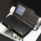 PU Leather Long Wallet Multifunction Purse Clutch Zipper Around Wallets