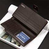 PU Leather Long Wallet Multifunction Purse Clutch Zipper Around Wallets
