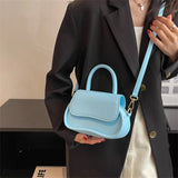 Small Square Bag for Women Macaron Purses Shoulder Crossbody Tote
