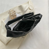Soft Leather Half Moon Crossbody Bag for Women