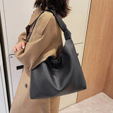 Soft Leather Women Bag Knotted Shoulder Handbag Tote Large Capacity