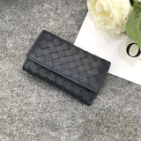 Real Lambskin 6 Keys Holder Cash Clip Button Wallet