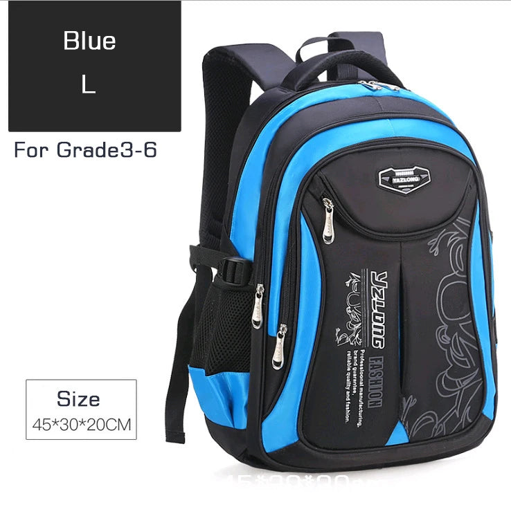 Waterproof Kids Backpack Boys Girls Schoolbag