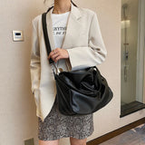 Large Capacity Women Handbag Shoulder Bag Totes Lady PU Messenger