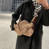 Winter Plush Shoulder Bag Lady Dumpling Bag Purses Handbags Satchels