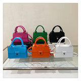 Vintage Pu Lattice Crocodile Messenger Shoulder Bags Women