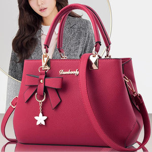 Sweet Plum Bow Top-handle Shoulder Bag Women Handbags Crossbody Bag