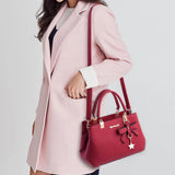 Sweet Plum Bow Top-handle Shoulder Bag Women Handbags Crossbody Bag