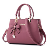 Sweet Plum Bow Top-handle Shoulder Bag Women Handbags Crossbody Bag