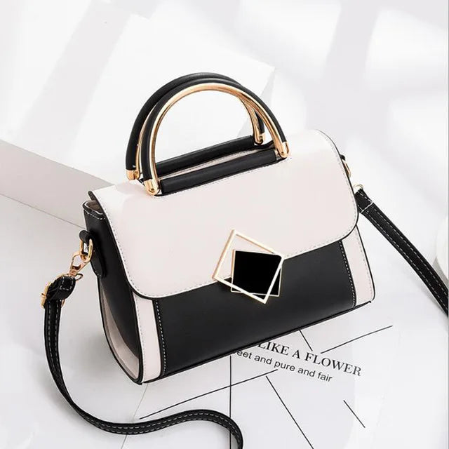 Small Hand Bag Casual Ladies Patchwork Top-handle Bag