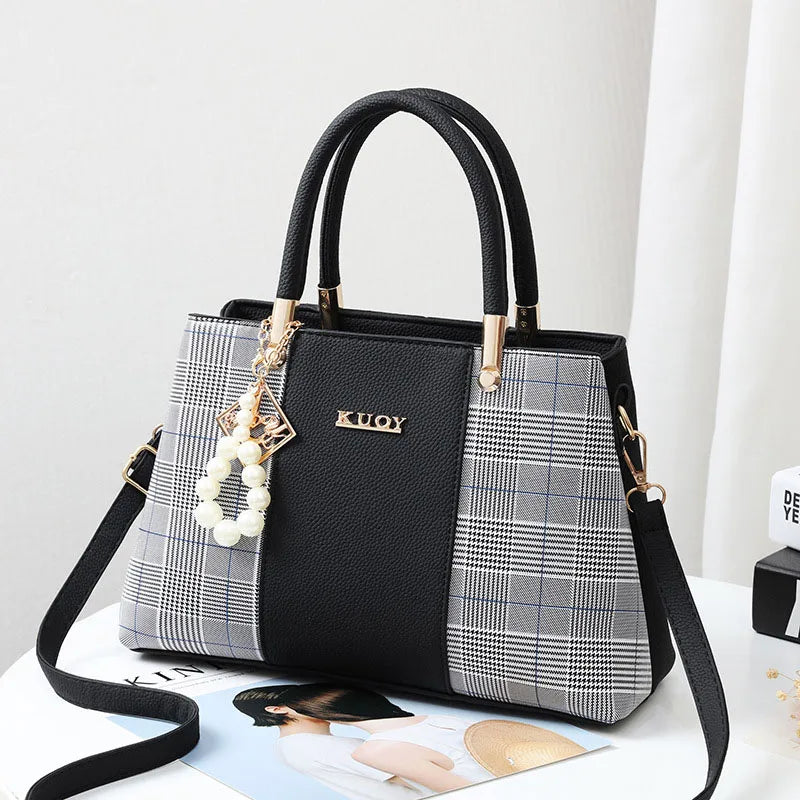 Women Shoulder Bag Tote with Pendant Hanging Handbag