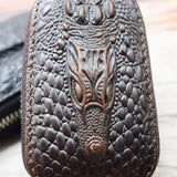 Leather Car Key Holder Female Keys Wallet for Men Cover