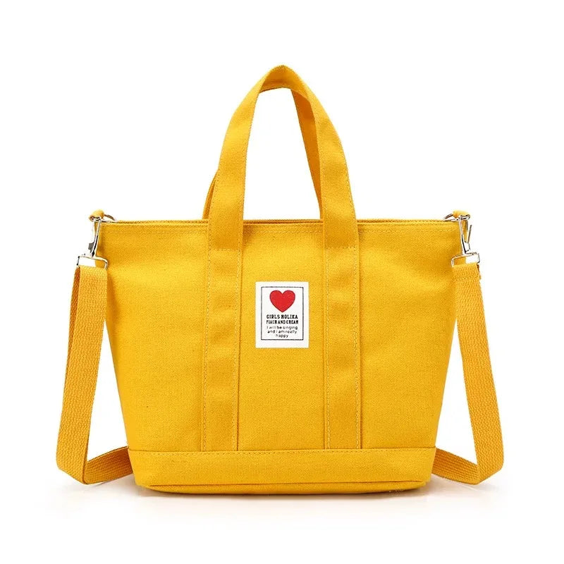 Women Corduroy Shoulder Bag Small Cotton Canvas Handbag