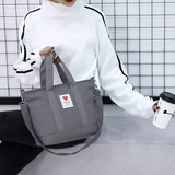 Women Corduroy Shoulder Bag Small Cotton Canvas Handbag