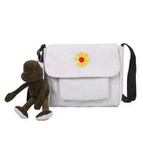 Sweet Cartoon Envelope Messenger Bag with Doll Print