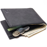 TopFight Light Weight Short Wallet for Men Women PU Cash Holder with Zipper