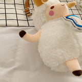 Cartoon Sheep Messenger Bag Plush Doll Student Bag
