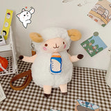 Cartoon Sheep Messenger Bag Plush Doll Student Bag