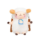 Cartoon Sheep Messenger Bag Plush Doll Student Bag