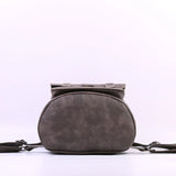 Solid Hasp Female Bag PU Leather Backpack