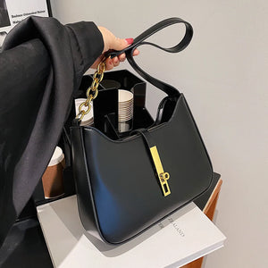 Vintage Half Moon Chain Shoulder Bag for Women