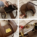 Vintage Half Moon Small Shoulder Bags For Women