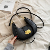 Vintage Half Moon Small Shoulder Bags For Women