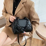 Winter Shoulder Bag Quilted Handbag Chain Crossbody