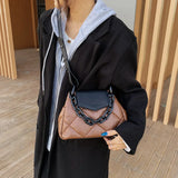 Winter Shoulder Bag Quilted Handbag Chain Crossbody