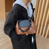 Winter Shoulder Bag Quilted Handbag Chain Crossbody