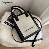 Winter Shoulder Bags Crossbody Bag Weave PU Leather for Women
