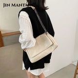 Tote Bag Women PU Leather High Capacity Chain Shoulder Crossbody Bag