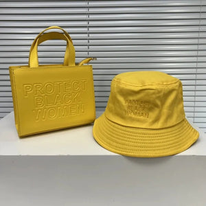 Women's Tote Bag & Hat Set - Crossbody Purse & Handbag Combo