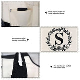 Letter Printed Square Tote Bag High Capacity Storage Mother's Gift