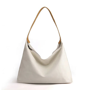 Canvas Tote Bag Lightweight Shoulder Bags Solid Color Handbag