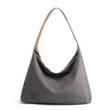 Canvas Tote Bag Lightweight Shoulder Bags Solid Color Handbag