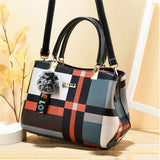 Women's Hairball Crossbody Shoulder Bag PU Leather Tote Handbag
