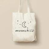 Moonchild Canvas Tote Bag Korea Handbag Kpop Shopping Bag Women Reusable Bag