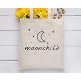 Moonchild Canvas Tote Bag Korea Handbag Kpop Shopping Bag Women Reusable Bag
