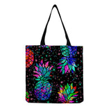Colorful Print Tote Bag Large Capacity Foldable