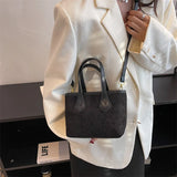 Large Capacity Women's Crossbody Bag Patchwork Retro Shoulder Bag