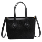 Large Capacity Women's Crossbody Bag Patchwork Retro Shoulder Bag
