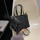 Large Capacity Women's Crossbody Bag Patchwork Retro Shoulder Bag