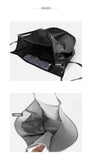Women's PU Leather Tote Bag Large Capacity Handbag