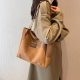 Women's Winter Shoulder Bag PU Leather Handbag Big Zipper Purse