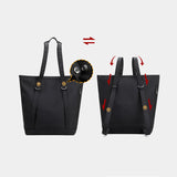 Large Capacity Reversible Tote Bags Women Office Ladies Backpack