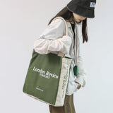 Canvas Shoulder Bag Women's Retro Casual Large Capacity Handbag