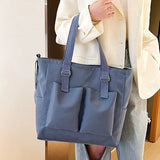 Large Capacity Canvas Tote Bag for Student