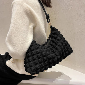 Winter High Handbag Armpit Bag Soft Women Purses and Handbags