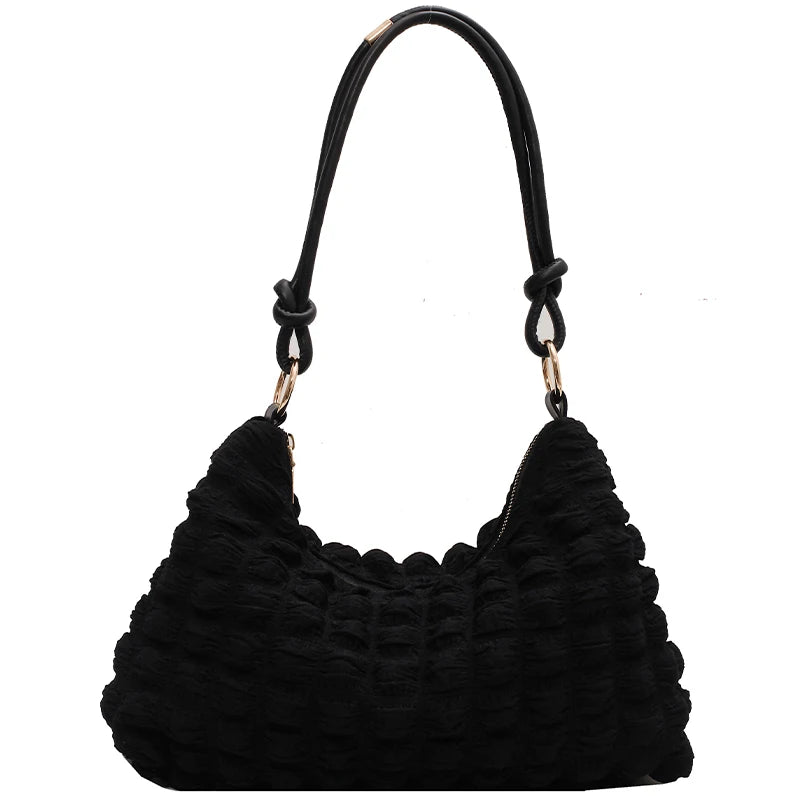 Winter High Handbag Armpit Bag Soft Women Purses and Handbags